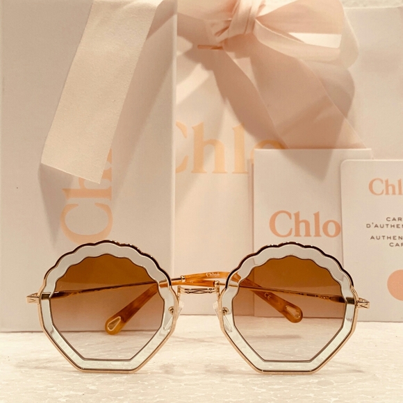 chloe shell sunglasses